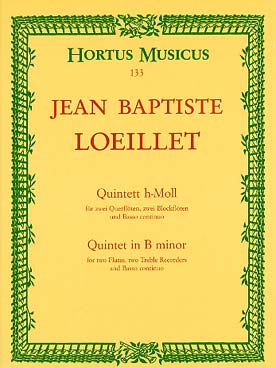 Illustration de Quintette en si pour 4 flûtes à bec