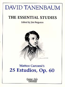 Illustration de The Essential Studies (les études essentielles) - livre en anglais - Carcassi : 25 études op. 60