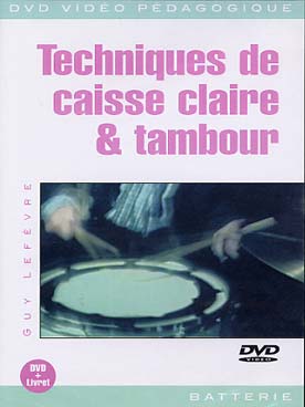 Illustration de Techniques de caisse claire et tambour, DVD + livret : détail et explications, application dans des exercices et solos