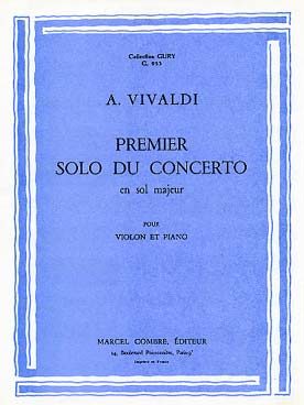 Illustration vivaldi 1er solo du concerto en sol maj