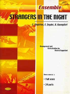 Illustration de STRANGERS IN THE NIGHT, arr. pour ensemble variable tous instruments (conducteur + 24 parties)