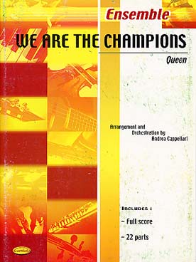 Illustration de We are the champions, arr. Cappellari pour ensemble variable tous instruments (conducteur + 22 parties)
