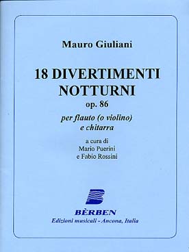 Illustration de 18 Divertimenti notturni op. 86 (tr. Puerini/Rossini)
