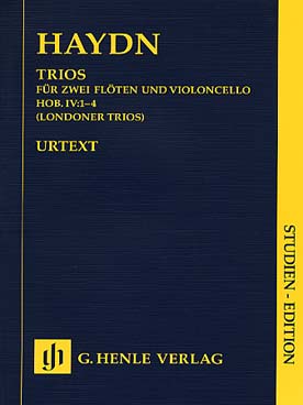 Illustration de Trios de Londres Hob. IV:1-4 pour 2 flûtes et violoncelle