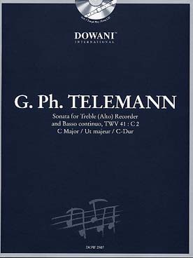 Illustration telemann sonate twv 41:c2 en do maj