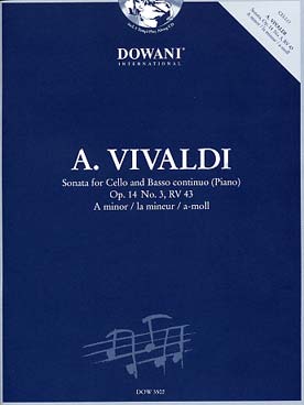 Illustration de Sonate op. 14/3 RV 43 en la m pour violoncelle et basse continue