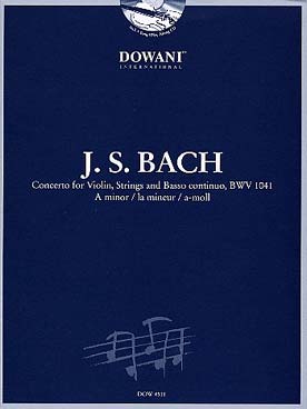Illustration bach js concerto bwv 1041 en la min