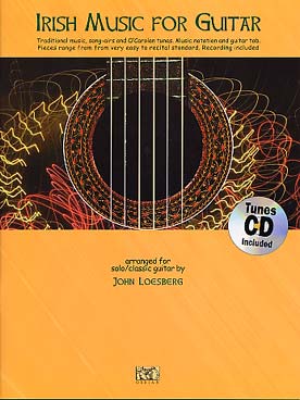 Illustration de IRISH MUSIC for guitar : 28 arr. de J. Loesberg (solfège et tablature) avec CD d'écoute