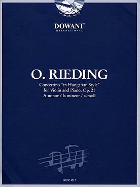 Illustration de Op. 21 : Concertino en la m (1re & 3e pos.) dans le style hongrois - éd. Dowani avec CD play-along