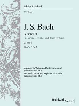 Illustration de Concerto BWV 1041 en la m