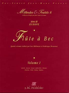 Illustration methodes et traites flute a bec vol. 1