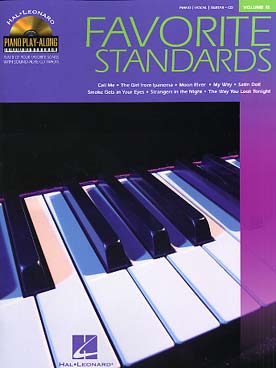 Illustration de PIANO PLAY ALONG SERIES avec audio - Vol. 15 : Favorite standards