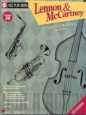 Illustration de JAZZ PLAY ALONG SERIES + CD play-along - Vol. 29 : Lennon & Mc Cartney