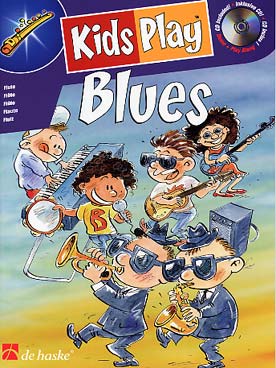 Illustration kids play blues avec cd