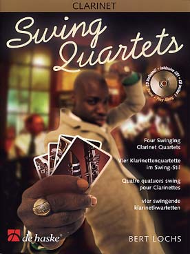 Illustration de SWING QUARTETS : 4 quatuors swing de Bert Lochs, avec CD play-along