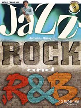 Illustration jazz-rock and r & b avec cd saxophone