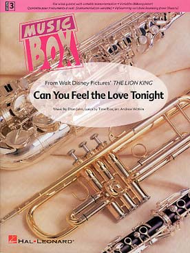 Illustration de Can you feel the love tonight (musique du Roi Lion), tr. Watkin pour quintette à vent à instrumentation variable
