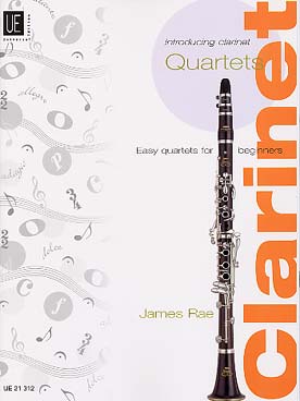 Illustration de Introducing clarinet quartets : 12 pièces faciles pour 4 clarinettes si b