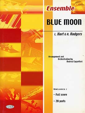 Illustration de BLUE MOON, arr. Cappellari pour ensemble variable tous instruments (conducteur + 20 parties)