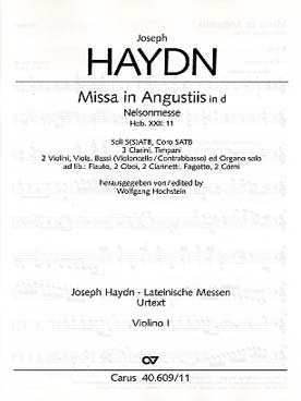 Illustration de Missa in angustiis Hob XXII:11 (messe Nelson) violon 1