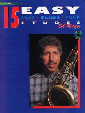 Illustration de 15 Easy jazz blues and funk (si b) (saxo ténor ou soprano)