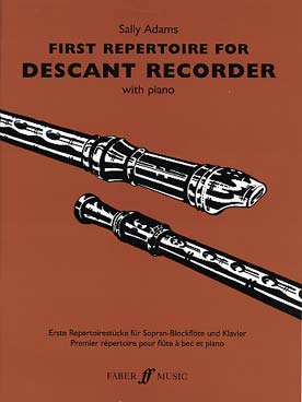 Illustration 1st repertoire of descant recorder solo