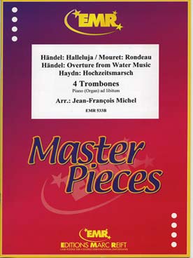 Illustration de QUARTET ALBUM pour 4 trombones et piano (ou orgue) (tr. Michel)