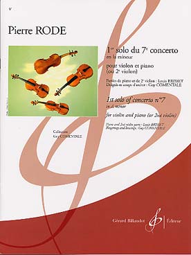 Illustration de 1er Solo du Concerto N° 7 en la m (avec partie de 2e violon de Brisset)