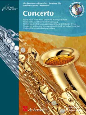 Illustration de Concertos pour saxophone alto avec CD accompagnement orchestre à vent