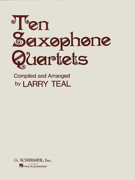 Illustration de TEN SAXOPHONE QUARTET (arr. Teal Larry)