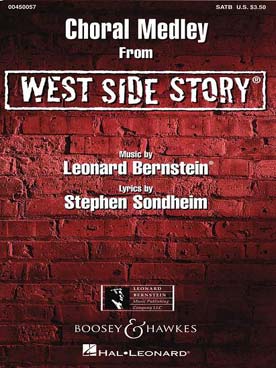 Illustration de West Side Story piano et chant medley America, I feel Pretty, Maria, One hand one heart, Somewhere, Tonight