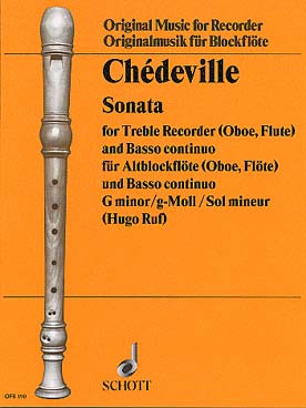 Illustration de Sonate op. 10/9 en sol M pour flûte à bec alto et basse continue