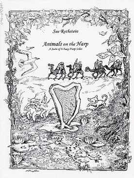 Illustration de Animals on the harp, suite de 6 solos