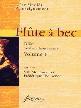 Illustration de FLÛTE A BEC DEM (collection fac-similés et enseignement) - Vol. 1 : Telemann, Dieupart, Mancini,  Virgiliano