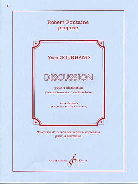 Illustration de Discussion pour 3 clarinettes en si b et clarinette basse