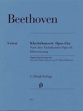 Illustration de Concerto pour piano op. 61a en ré M d'après le concerto pour violon op. 61