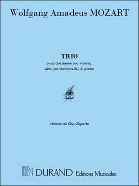 Illustration de Trio K 498 en mi b M "Les quilles" pour clarinette (ou violon), alto (ou  violoncelle) et piano