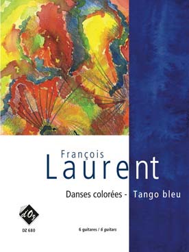 Illustration laurent danses colorees : tango bleu