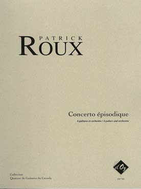 Illustration de Concerto épisodique - Version pour 4 guitares, orchestre à cordes et timbale, conducteur