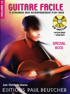 Illustration de GUITARE FACILE : standards (solfège et tablature) avec CD play-along - N° 7 : Spécial rock N° 1