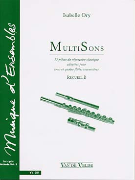 Illustration de Multisons : pièces du répertoire classique pour 3, 4 ou 5 flûtes - Recueil B : 15 pièces