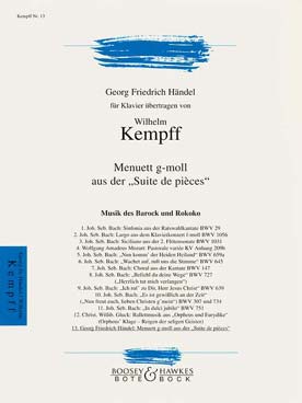 Illustration de Menuet en sol m (tr. Kempff N° 13)
