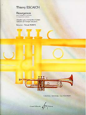 Illustration de Résurgences pour trompette et orchestre, réduction piano