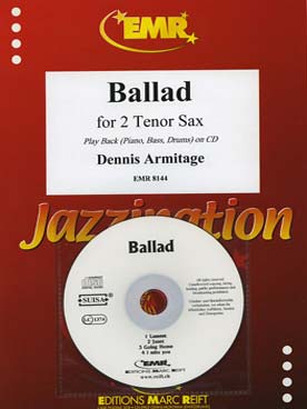 Illustration de Collection "Jazzination" avec piano + CD - Ballad (saxos ténors)