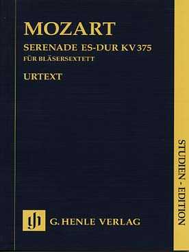 Illustration de Sérénade K 375 pour sextuor à vent (2 clarinettes, 2 cors et 2 bassons)