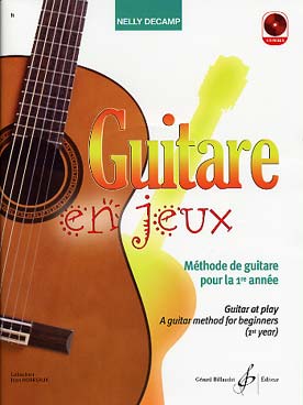 Illustration de Guitare en jeux : méthode pour la première année avec CD play-along