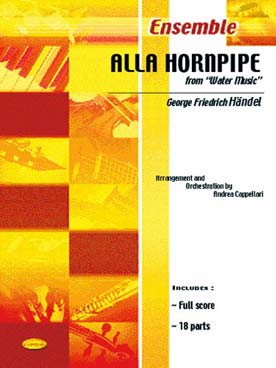 Illustration de Alla hornpipe de Water music pour ensemble variable tous instruments conducteur + 18 parties)