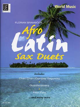 Illustration de AFRO LATIN SAX DUETS : 16 arrangements de Florian Bramböck