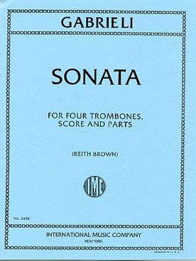 Illustration de Sonata pour 4 trombones (C + P)