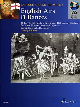 Illustration de ENGLISH AIRS AND DANCES : 16 pièces anglaises du 18e siècle